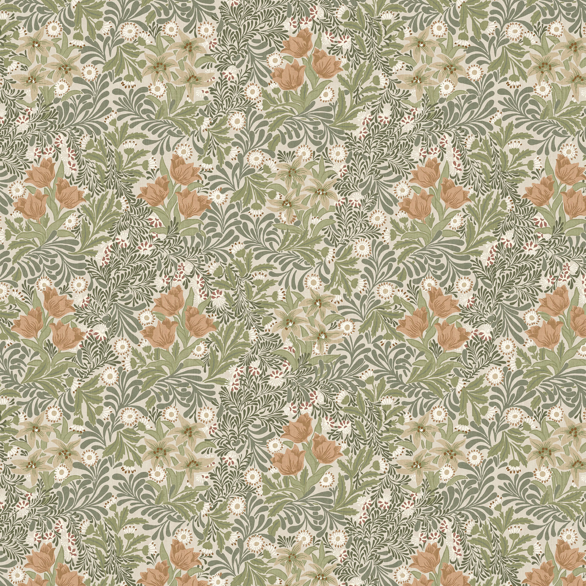 Текстиль William Morris By Ashley Wilde Flora & Foliage Vol 1 BOWER FERN