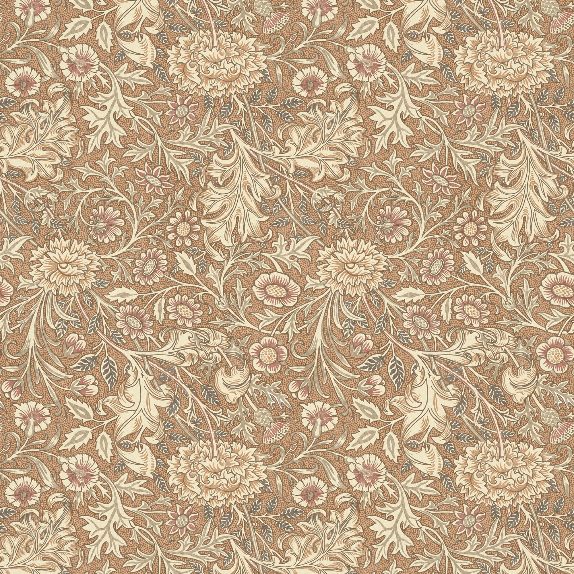 Текстиль William Morris By Ashley Wilde Flora & Foliage Vol 1 DOUBLE BOUGH TERRACOTTA