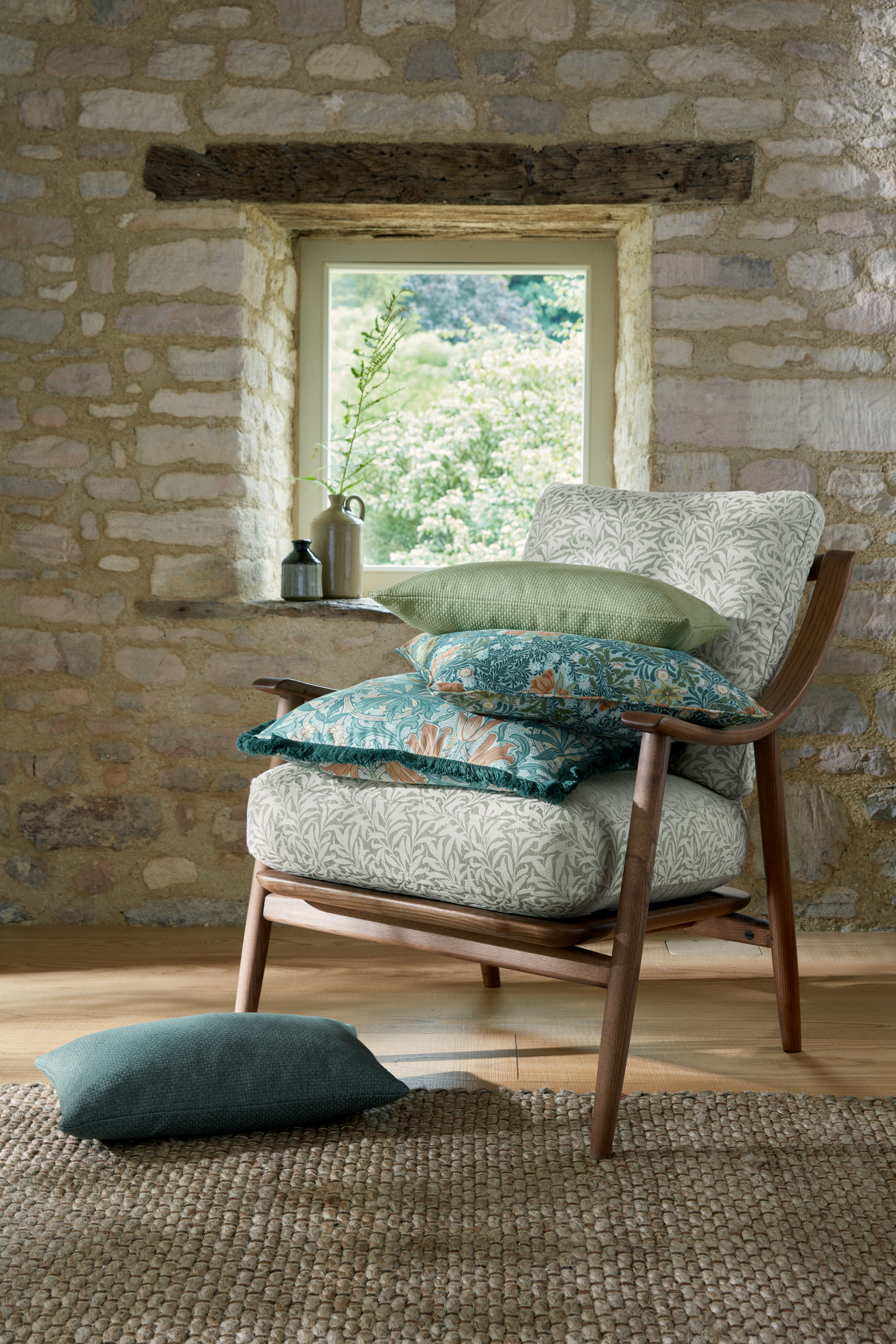 Текстиль William Morris By Ashley Wilde Flora & Foliage Vol 1 WILLOW BOUGH WOVEN COBBLE
