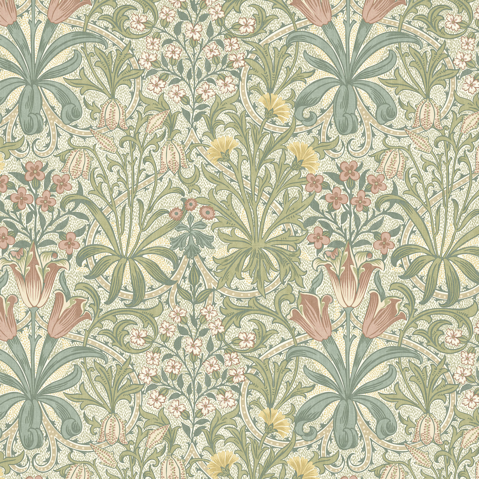 Текстиль William Morris By Ashley Wilde Flora & Foliage Vol 1 WOODLANDS WEEDS APPLE