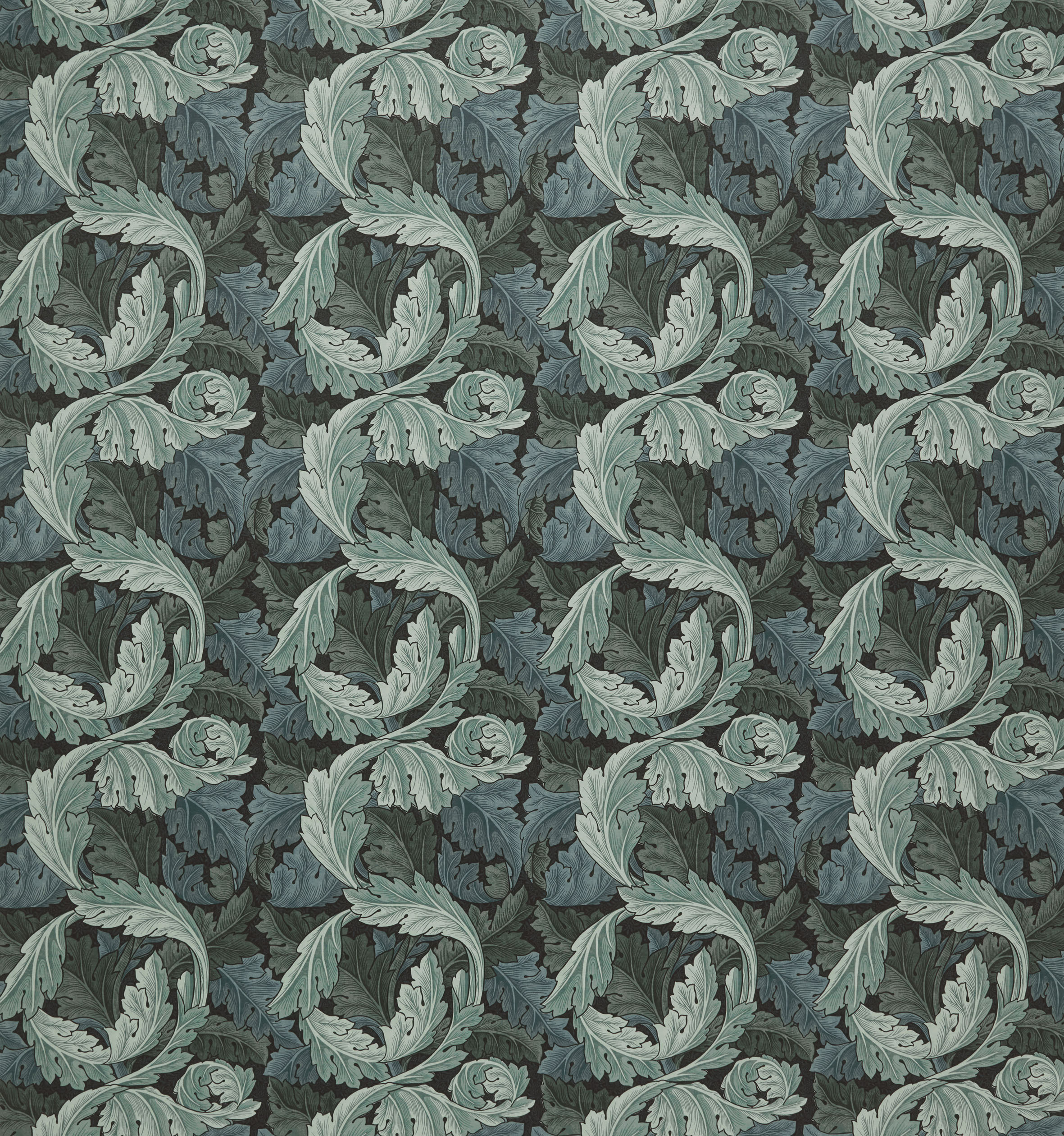 Текстиль William Morris By Ashley Wilde Kelmscott Gardens Vol 1 ACANTHUS VELVET INDIGO