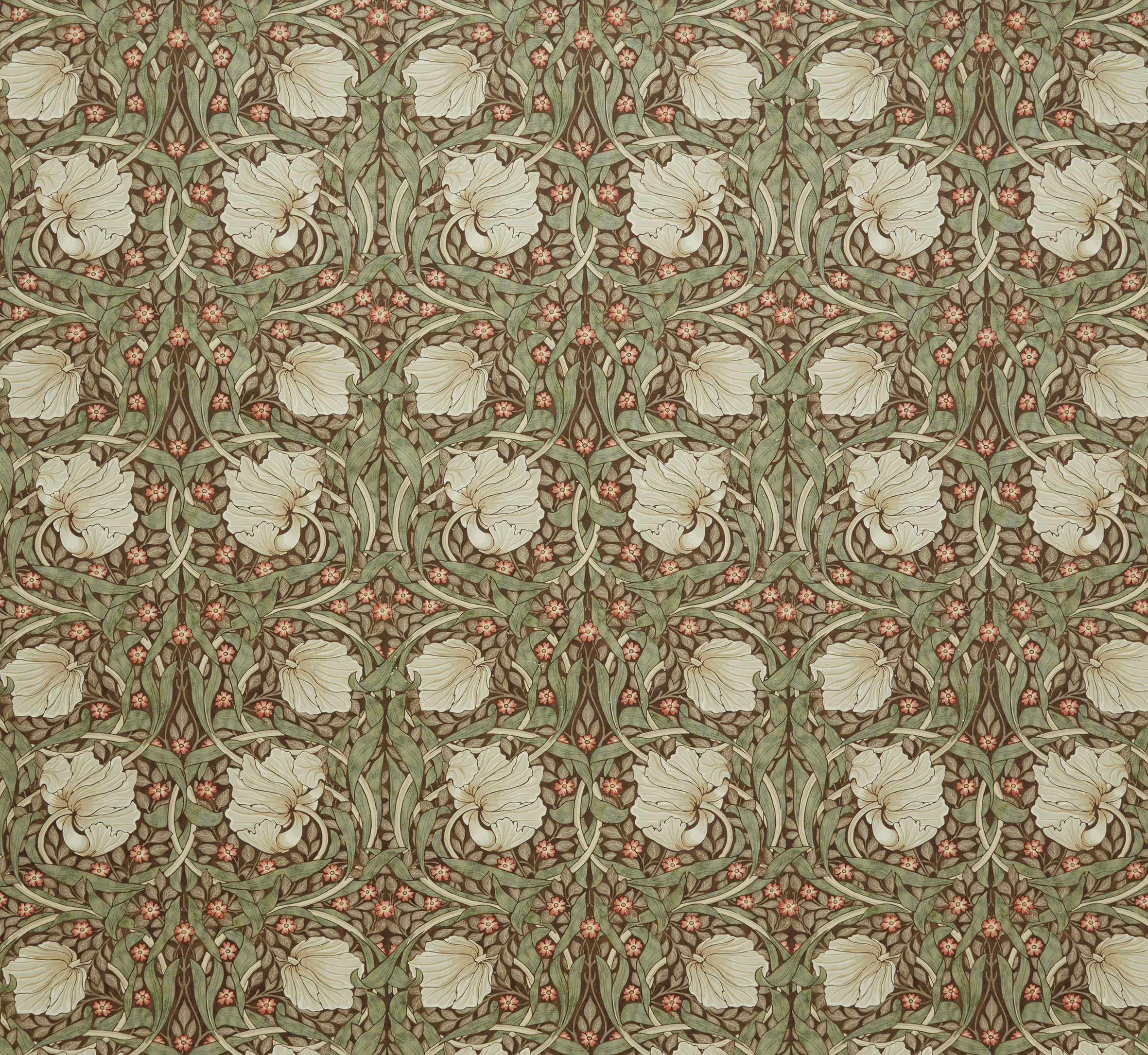 Текстиль William Morris By Ashley Wilde Kelmscott Gardens Vol 1 PIMPERNEL VELVET BRICK