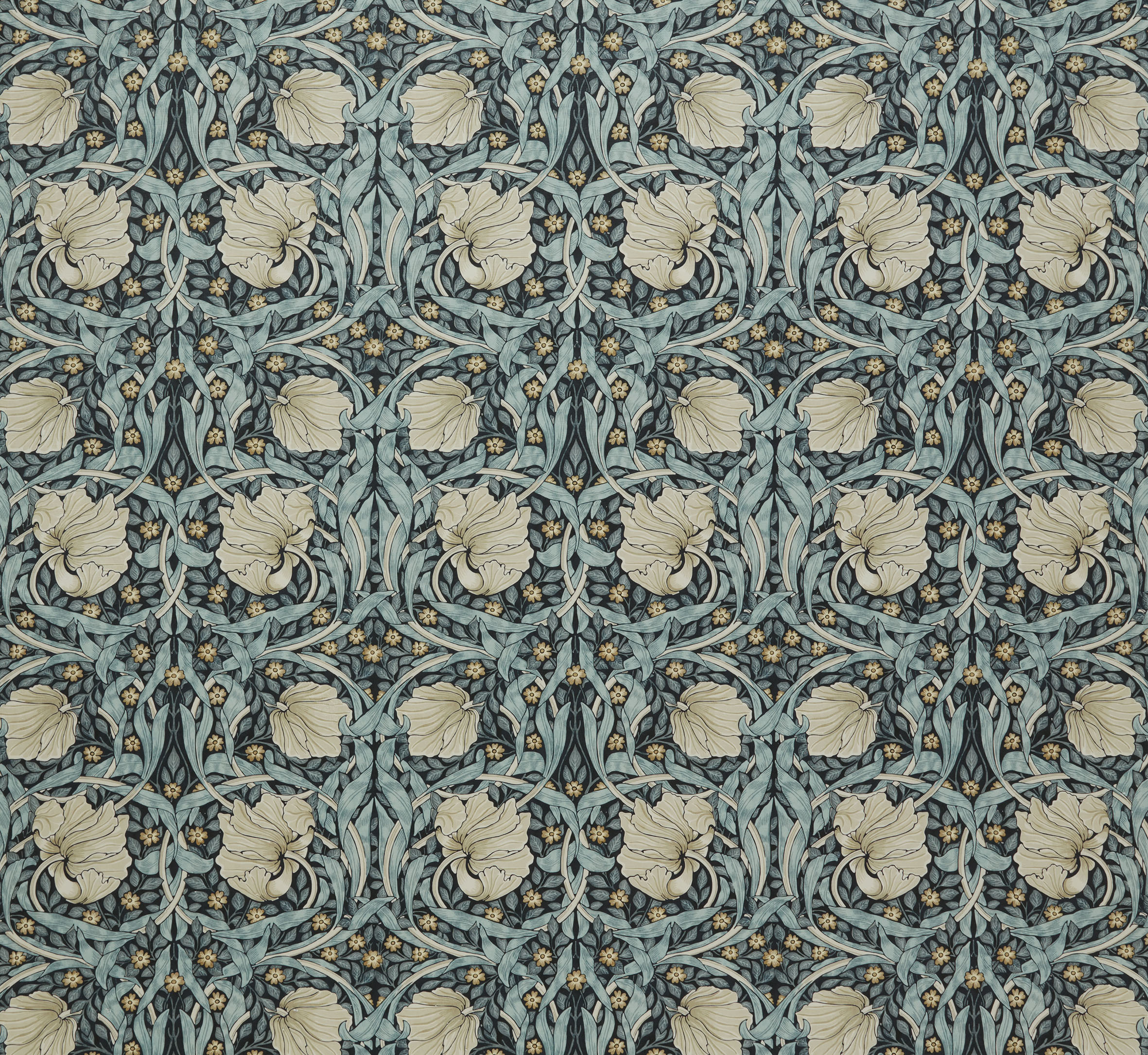 Текстиль William Morris By Ashley Wilde Kelmscott Gardens Vol 1 PIMPERNEL VELVET INDIGO