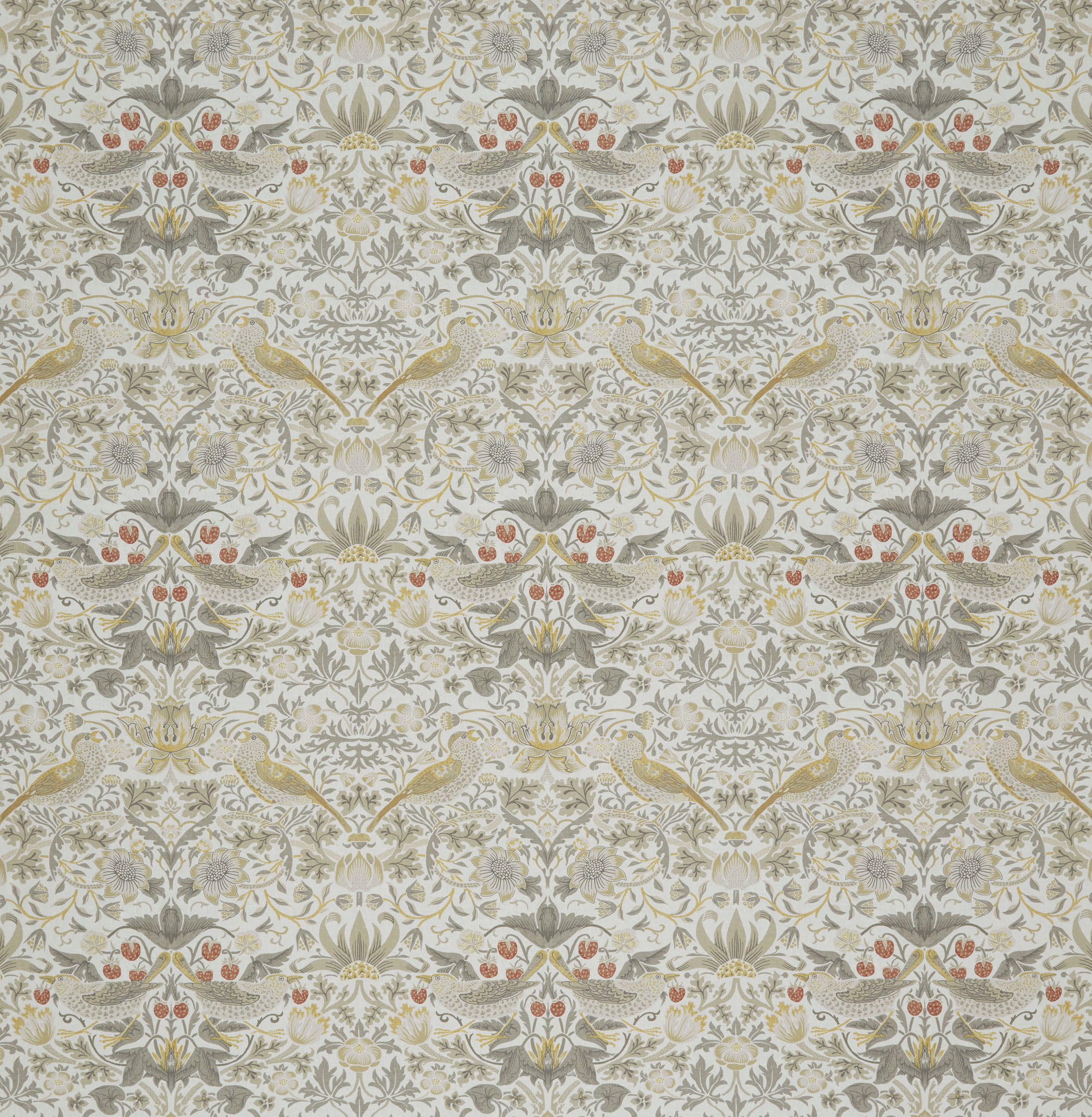 Текстиль William Morris By Ashley Wilde Kelmscott Gardens Vol 1 STRAWBERRY THIEF OCHRE