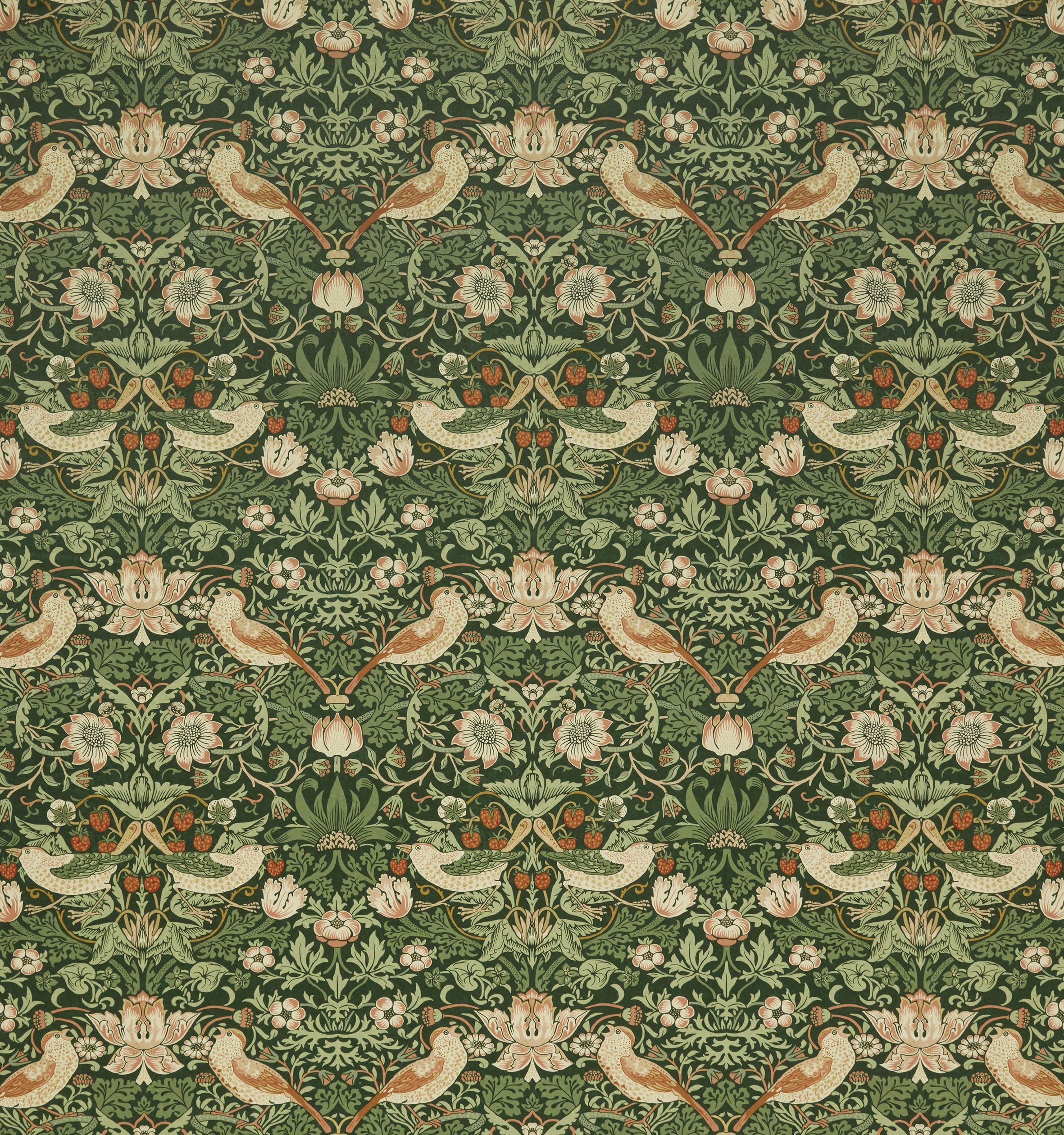 Текстиль William Morris By Ashley Wilde Kelmscott Gardens Vol 1 STRAWBERRY THIEF VELVET NETTLE