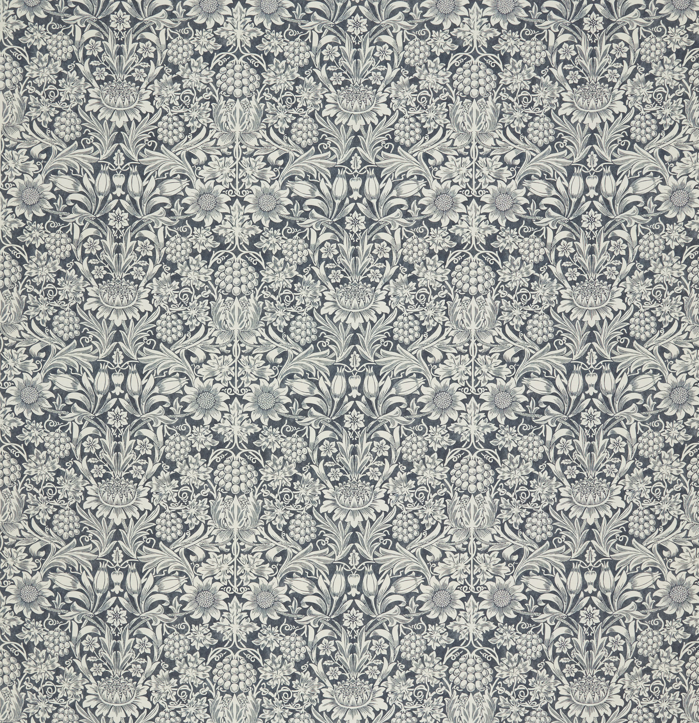 Текстиль William Morris By Ashley Wilde Kelmscott Gardens Vol 1 SUNFLOWER INDIGO
