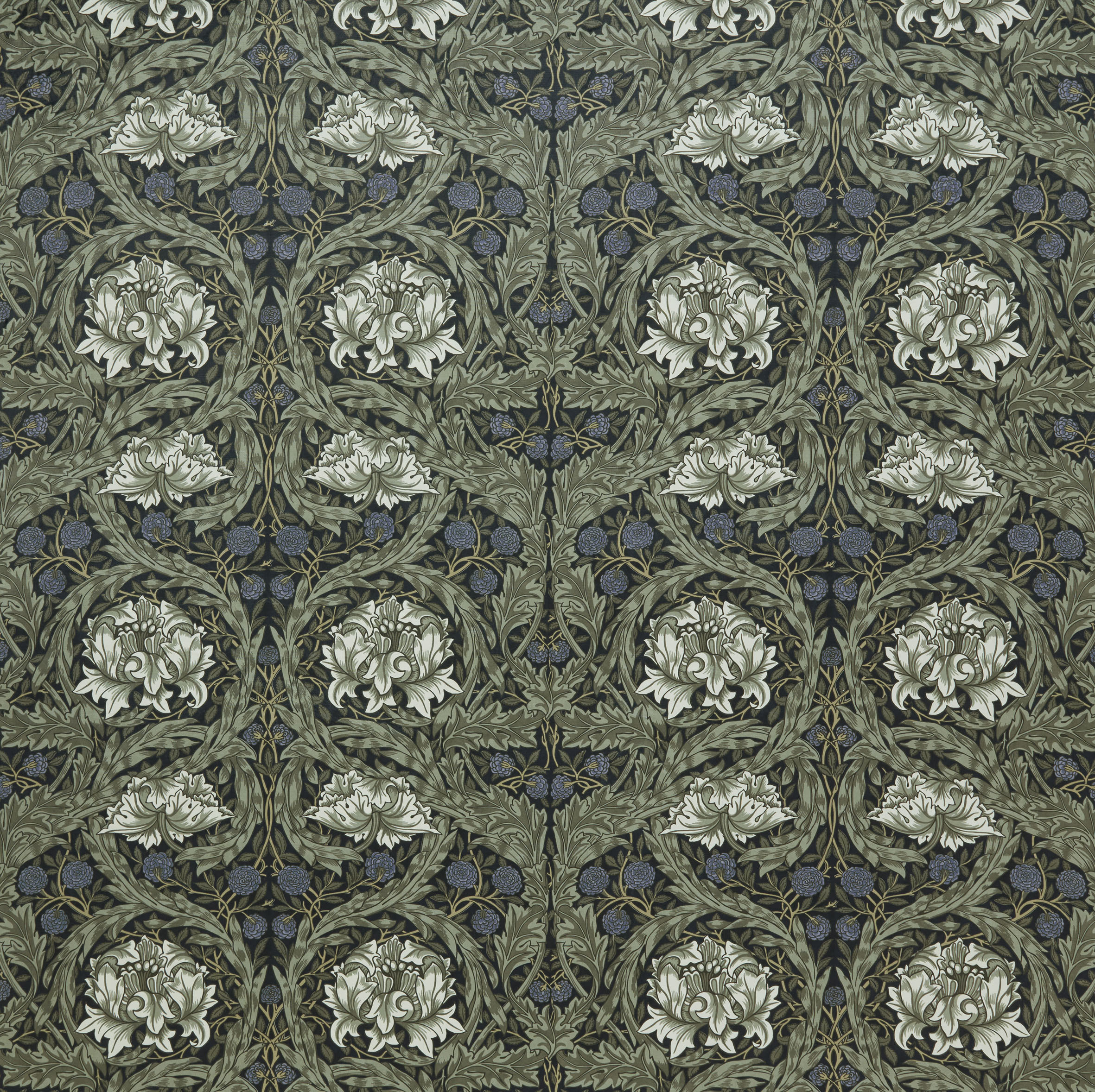 Текстиль William Morris By Ashley Wilde Kelmscott Gardens Vol 2 AFRICAN MARIGOLD VELVET CORNFLOWER