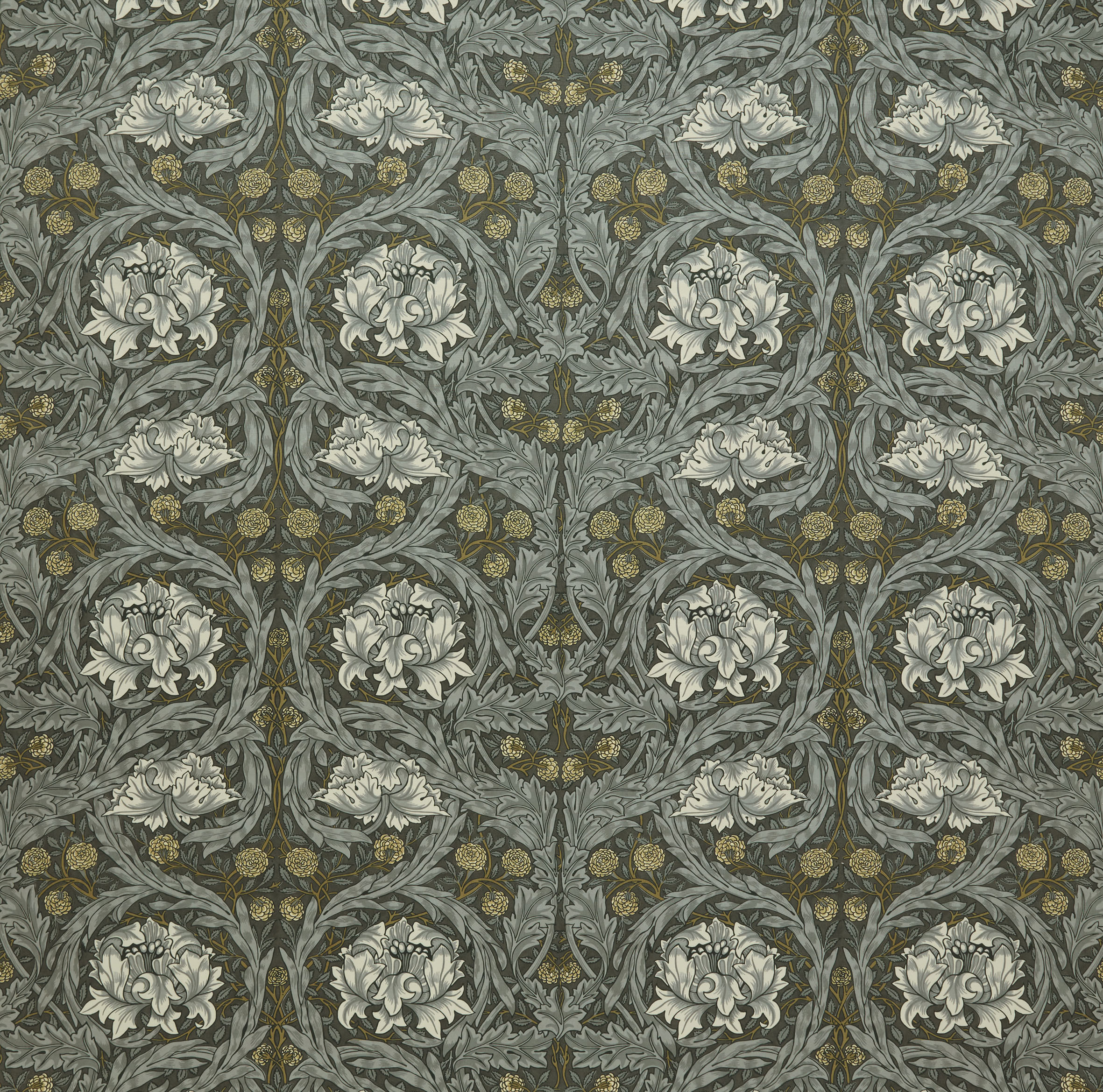 Текстиль William Morris By Ashley Wilde Kelmscott Gardens Vol 2 AFRICAN MARIGOLD VELVET IRON