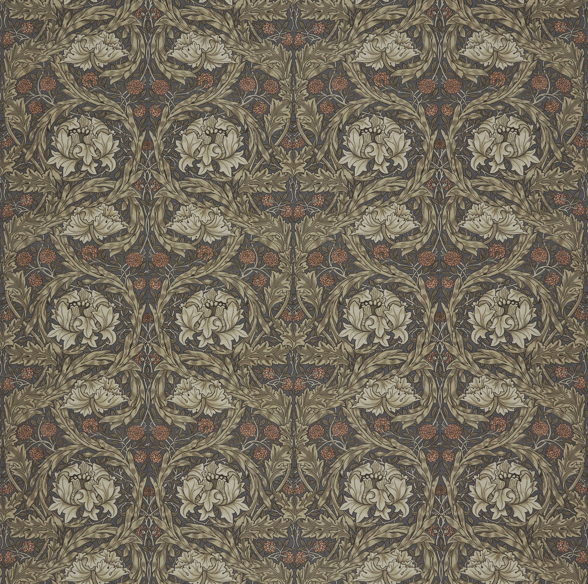 Текстиль William Morris By Ashley Wilde Kelmscott Gardens Vol 2 AFRICAN MARIGOLD WALNUT