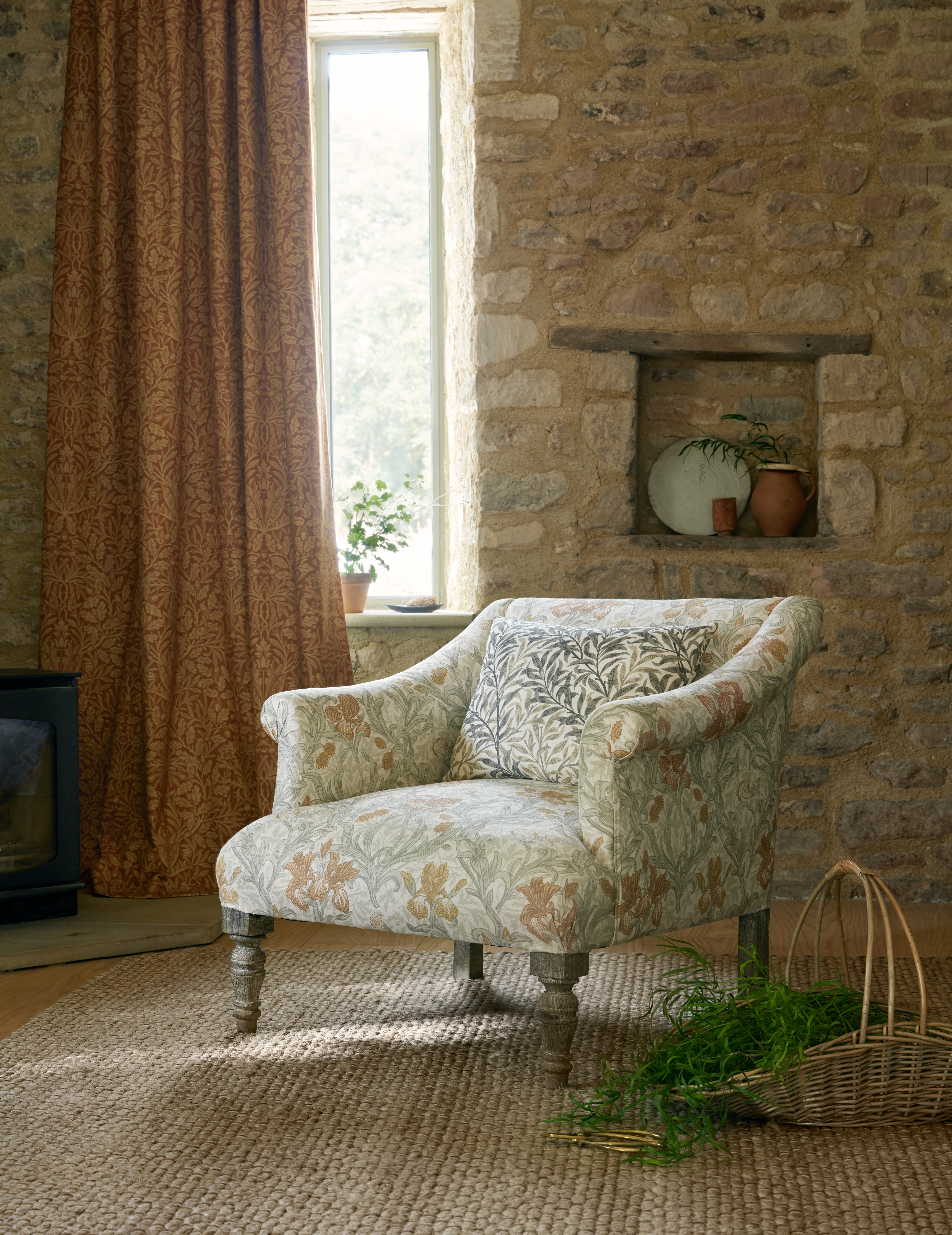 Текстиль William Morris By Ashley Wilde The Forager ACORN RUSSET